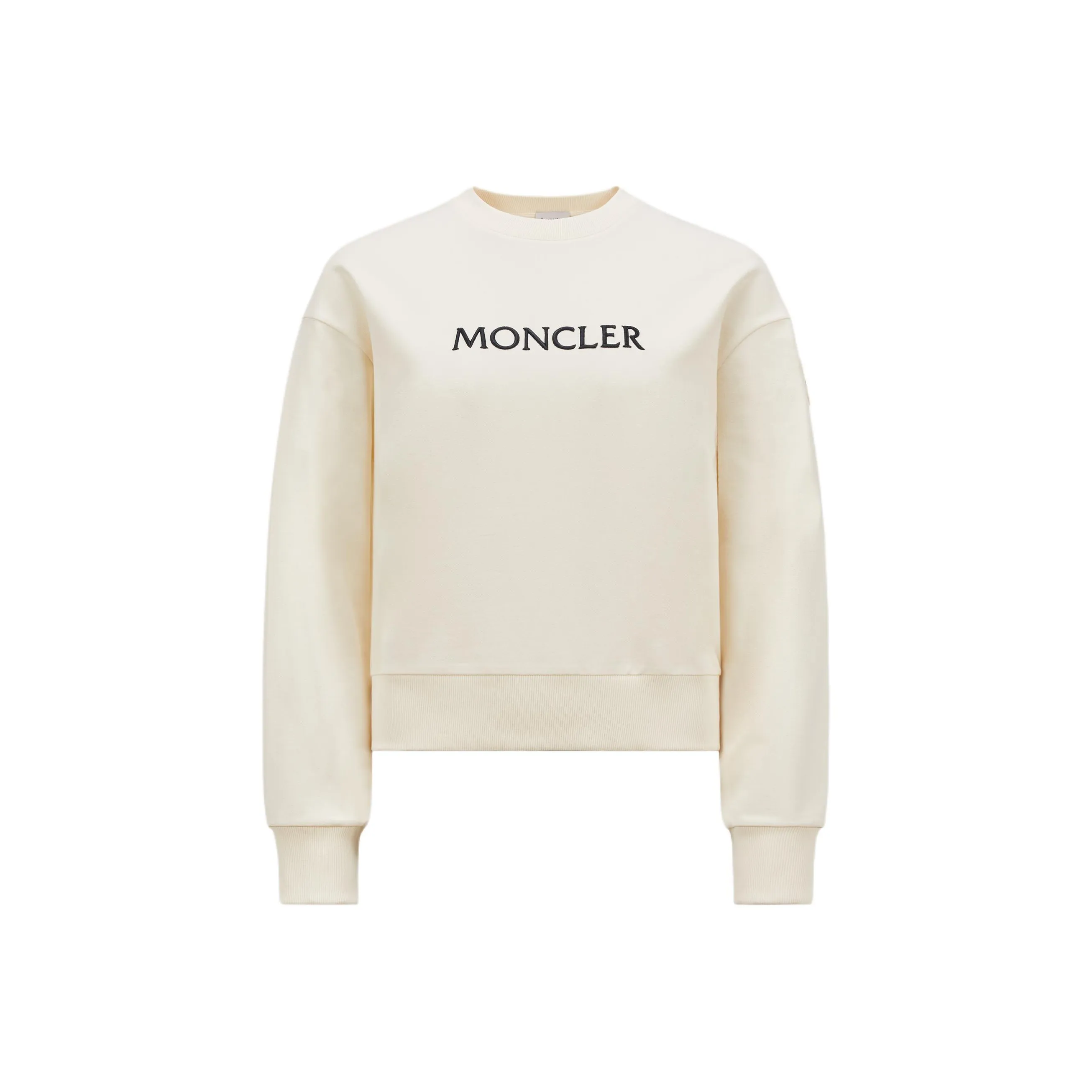 Moncler Felpa Толстовка Женская Айвори Белый