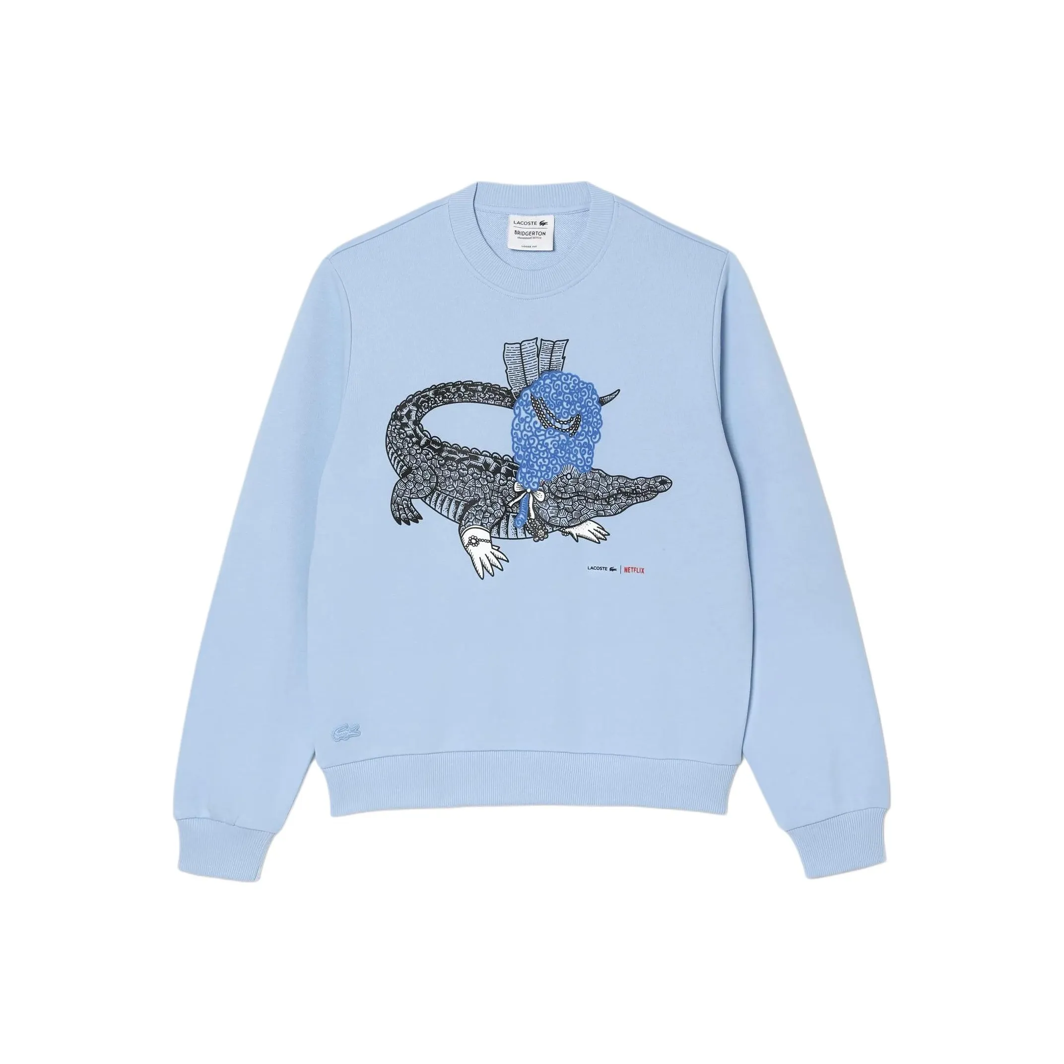 Толстовка LACOSTE Collaboration Женская Синяя