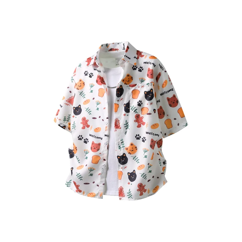 BEAR UNION Белая унисекс рубашка