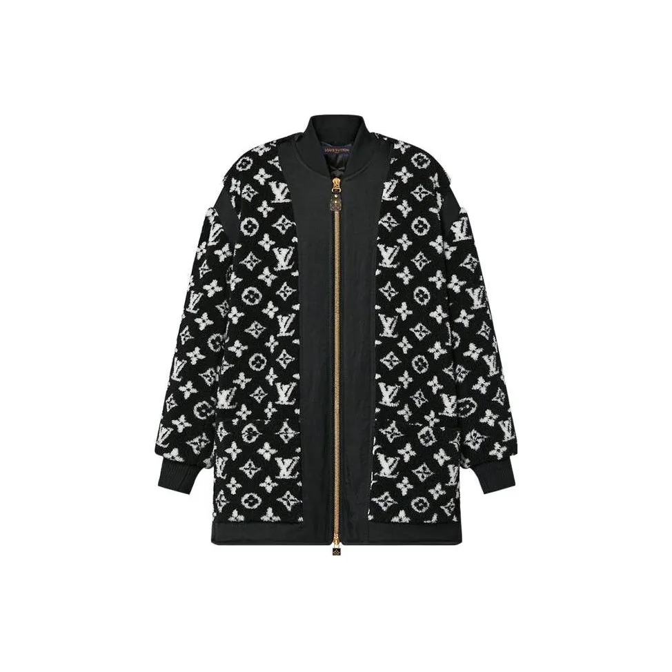 LOUIS VUITTON Oversized Monogram Teddy gris Jacket