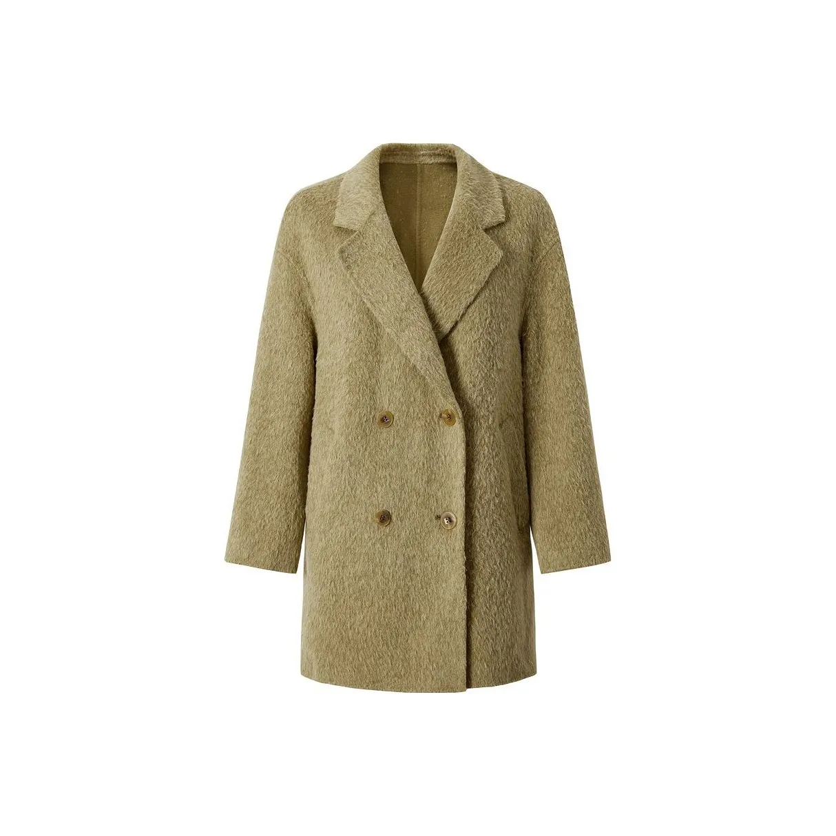 JZ. ANNAKRO Желтое, зеленое Женское пальто