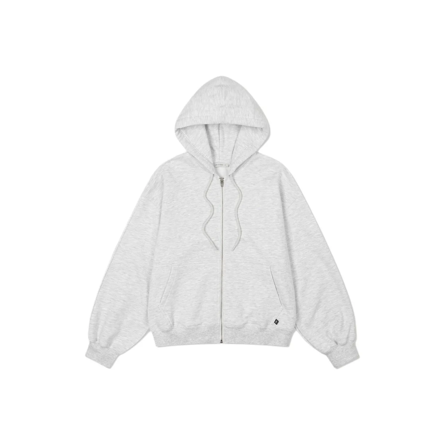 LOW CLASSIC Lc Collection SOFT ZIP UP HOODIE Sweatshirt Women's LIGHT MELANGE GREY/Light Mixed Gray