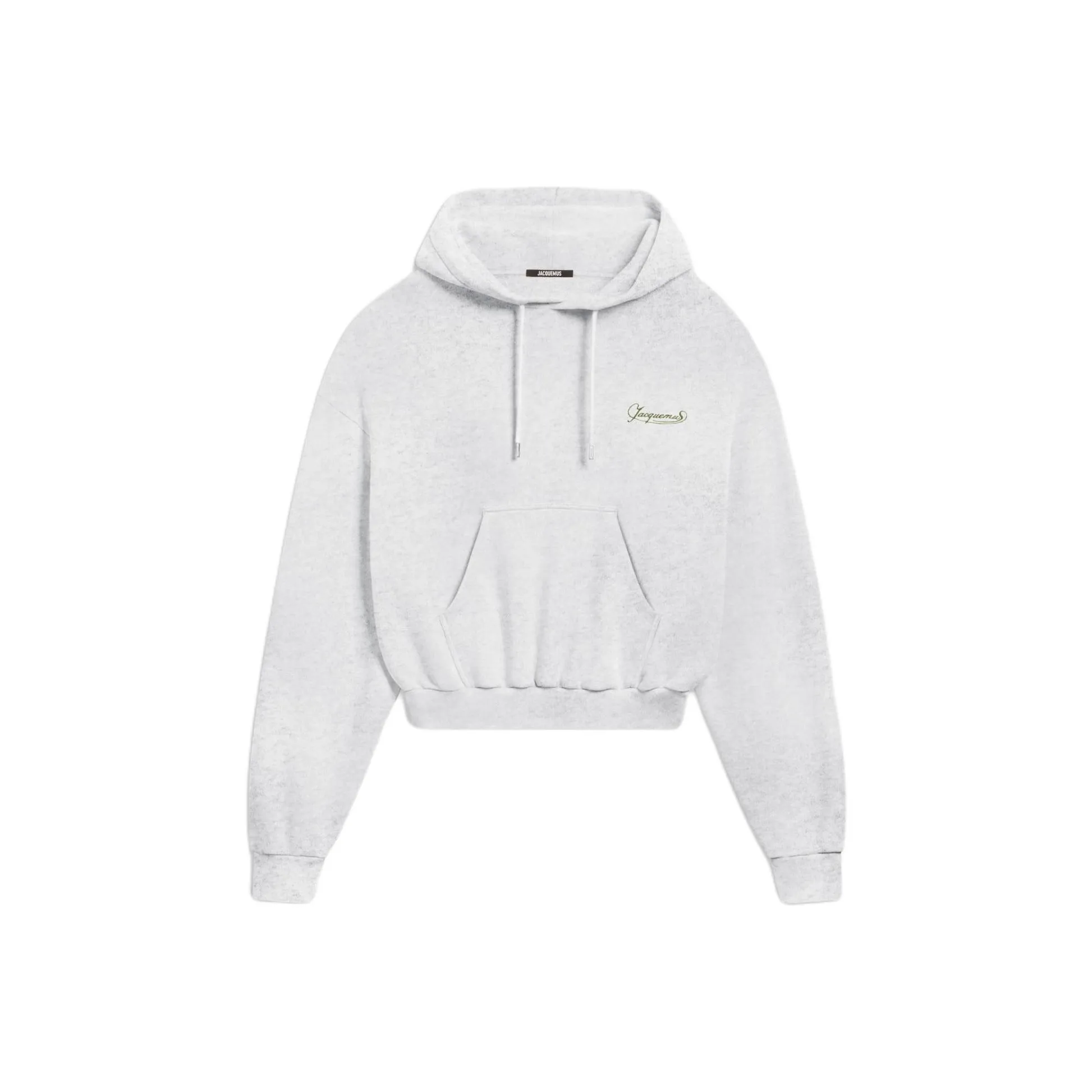 Jacquemus SS25 Вышитый худи худи женский серый