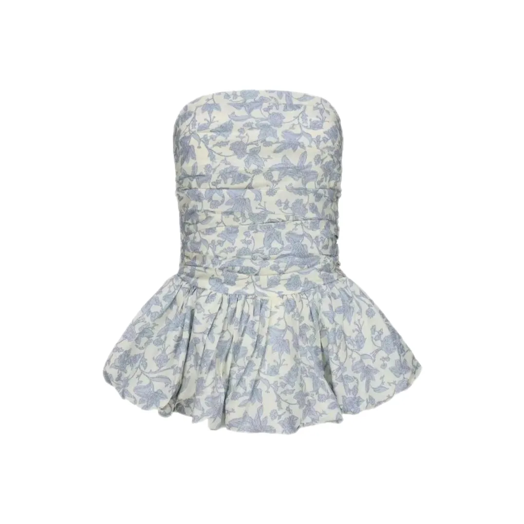 ABBY GODDESS Без бретелек Топ Женский Синий