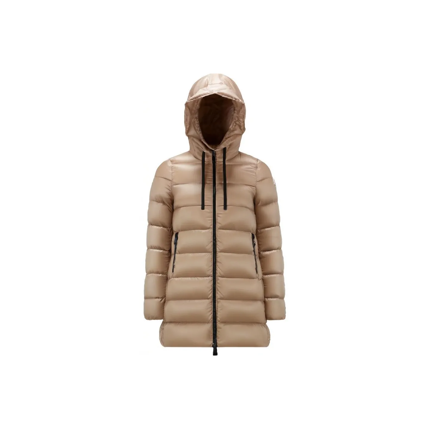 Moncler Zip-Up Hooded Puffer Jacket