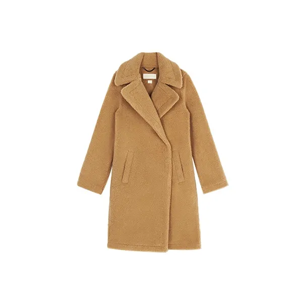 MICHAEL KORS Casual Coat Women's Camel Brown