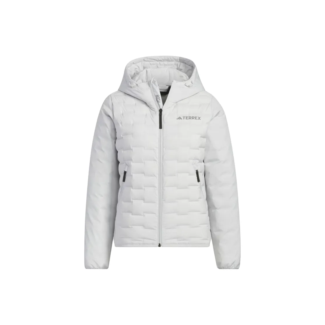Adidas FW24 Goose Down Woven BAFFLE DOWN Jacket Women's Light Gray Adidas FW24 Гусиный пух Вязаная ткань BAFFLE DOWN Куртка Женская Светло-серый