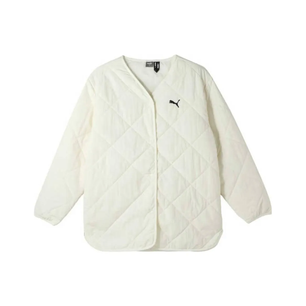 PUMA Lightweight Collarless Padded Jackets & Coats Women's White