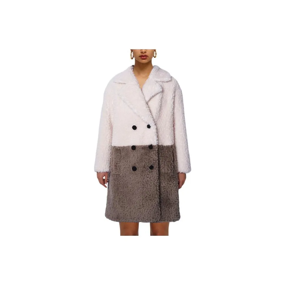 Self portrait Coats Women's White & Gray