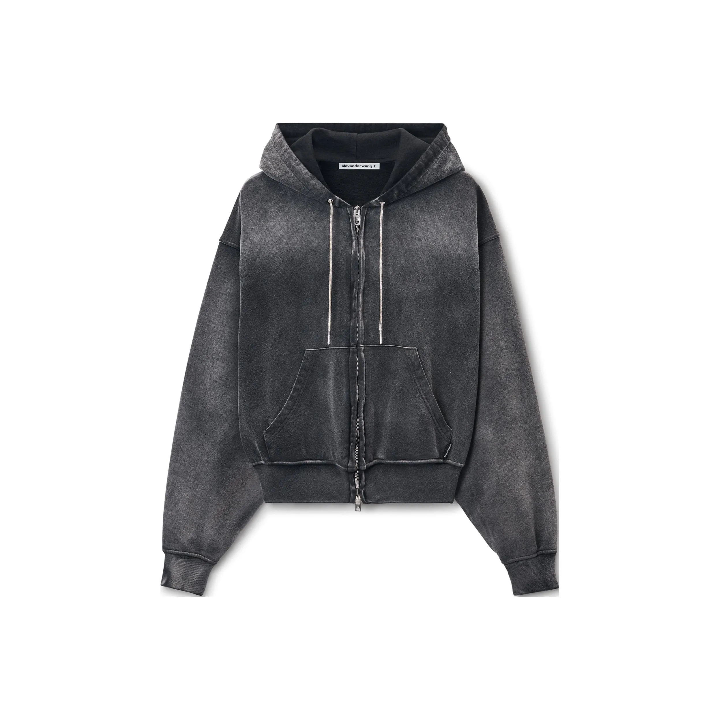 Alexander Wang Rhinestone Washed Effect Hoodie