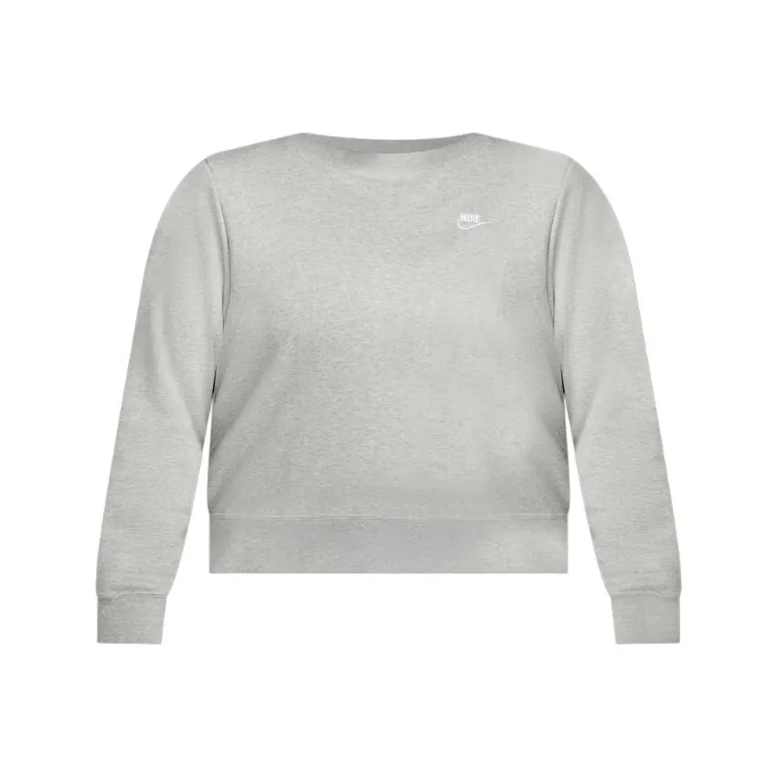 Nike Sportswear Club Fleece Sweatshirt Women's Dark Gray Heather/White