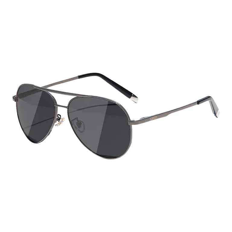 BERTHA Stainless Steel Plate Frame Aviator Sunglasses Men's