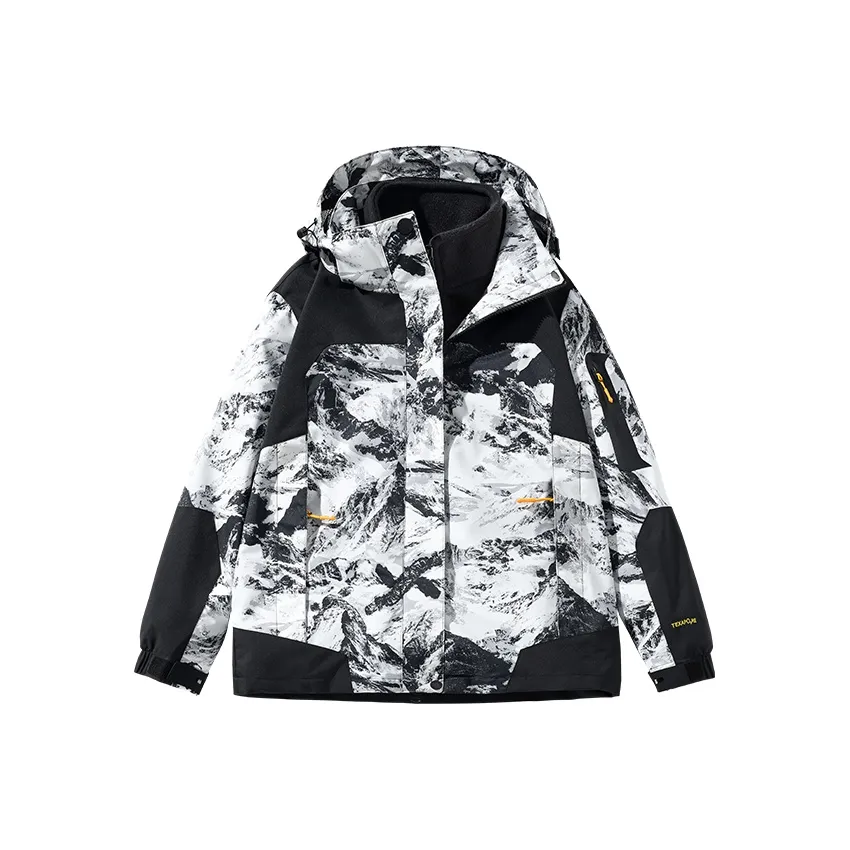 MASGLO Jackets Coats Women's Snow Mountain White