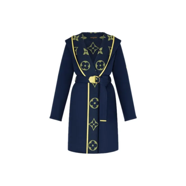 LOUIS VUITTON Coats Women's Dark Blue