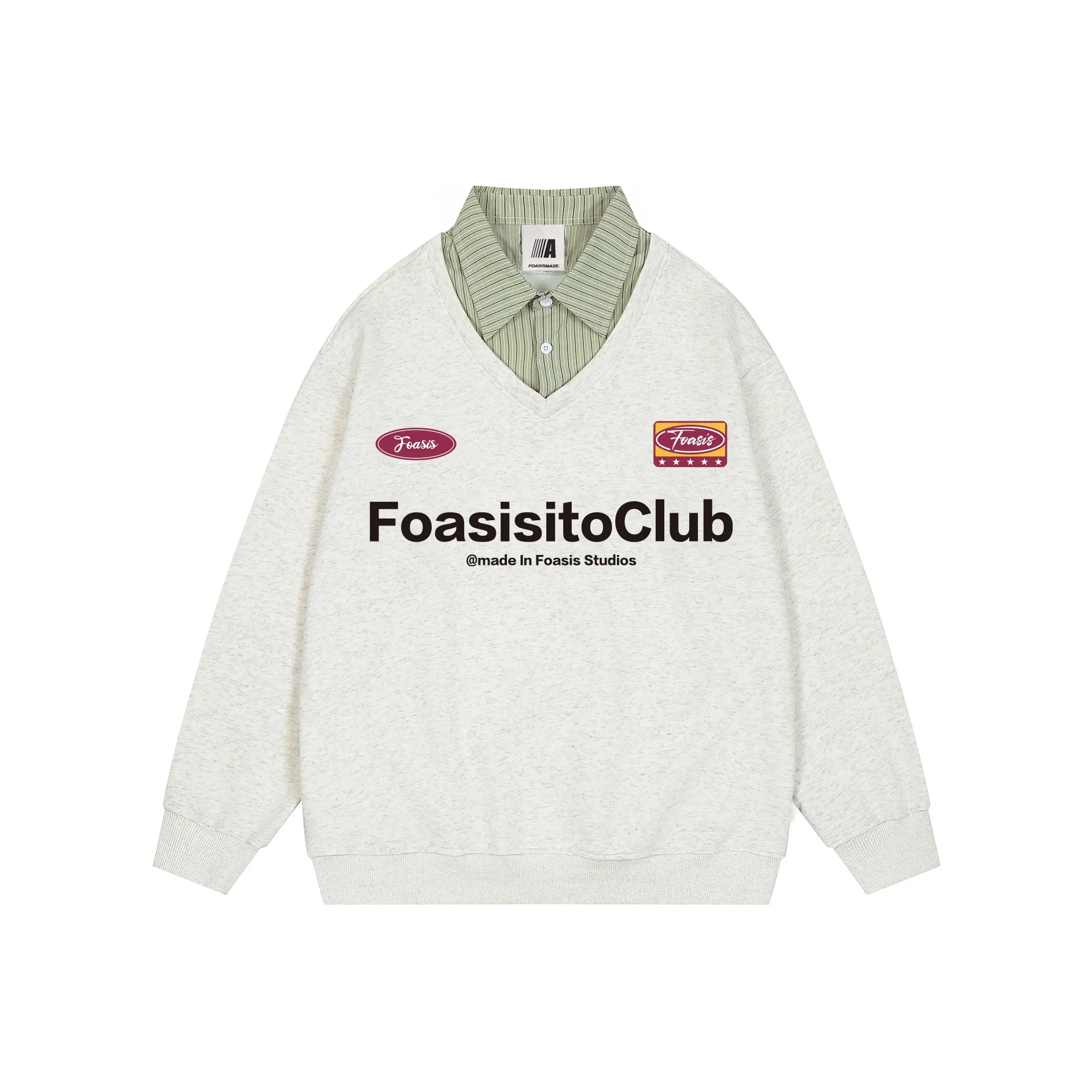 FOASIS Sweatshirt Unisex Light Gray