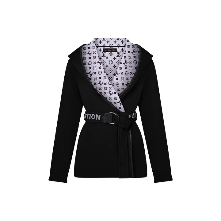 LOUIS VUITTON Coat Women's Black