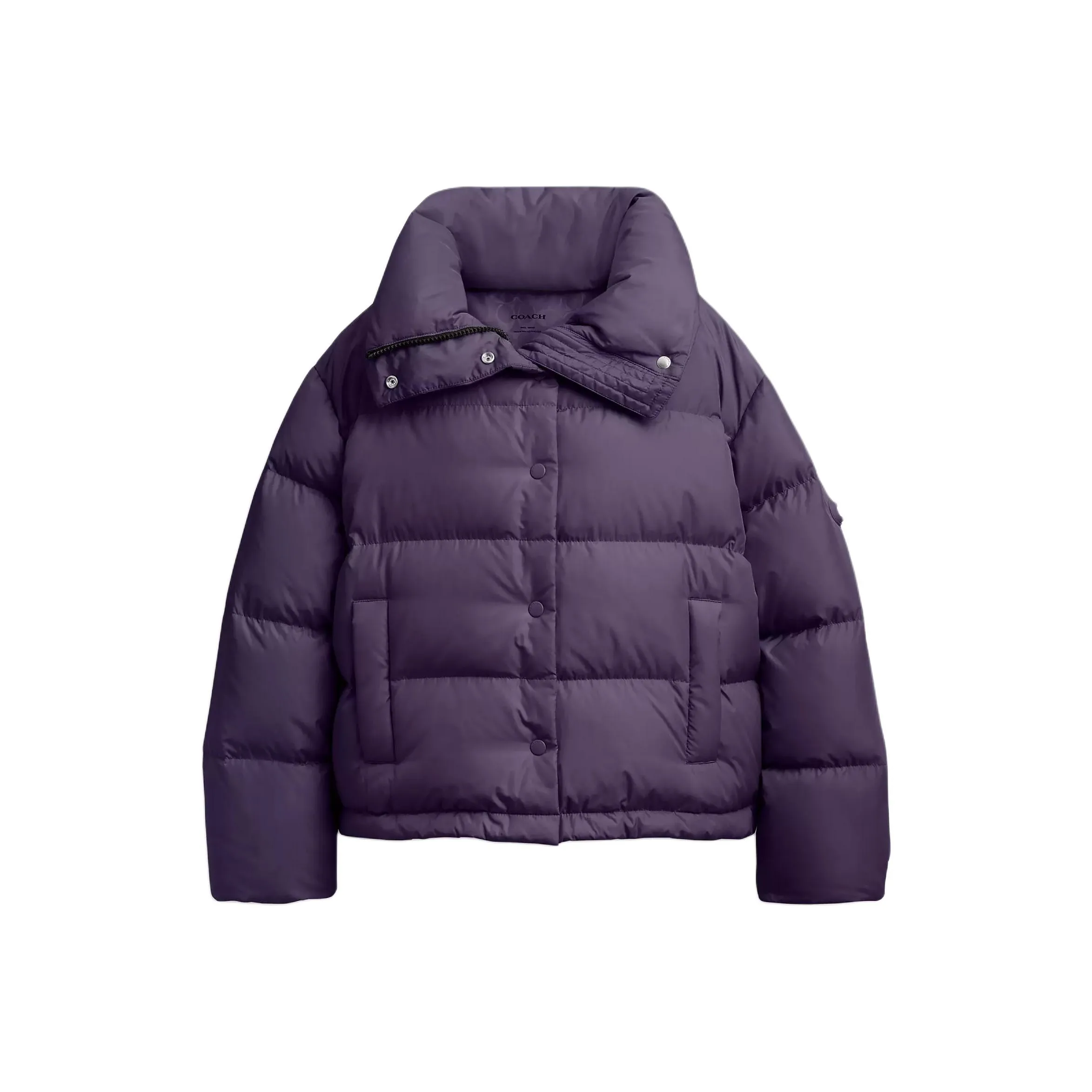 COACH Down Jacket Women's Eggplant Color