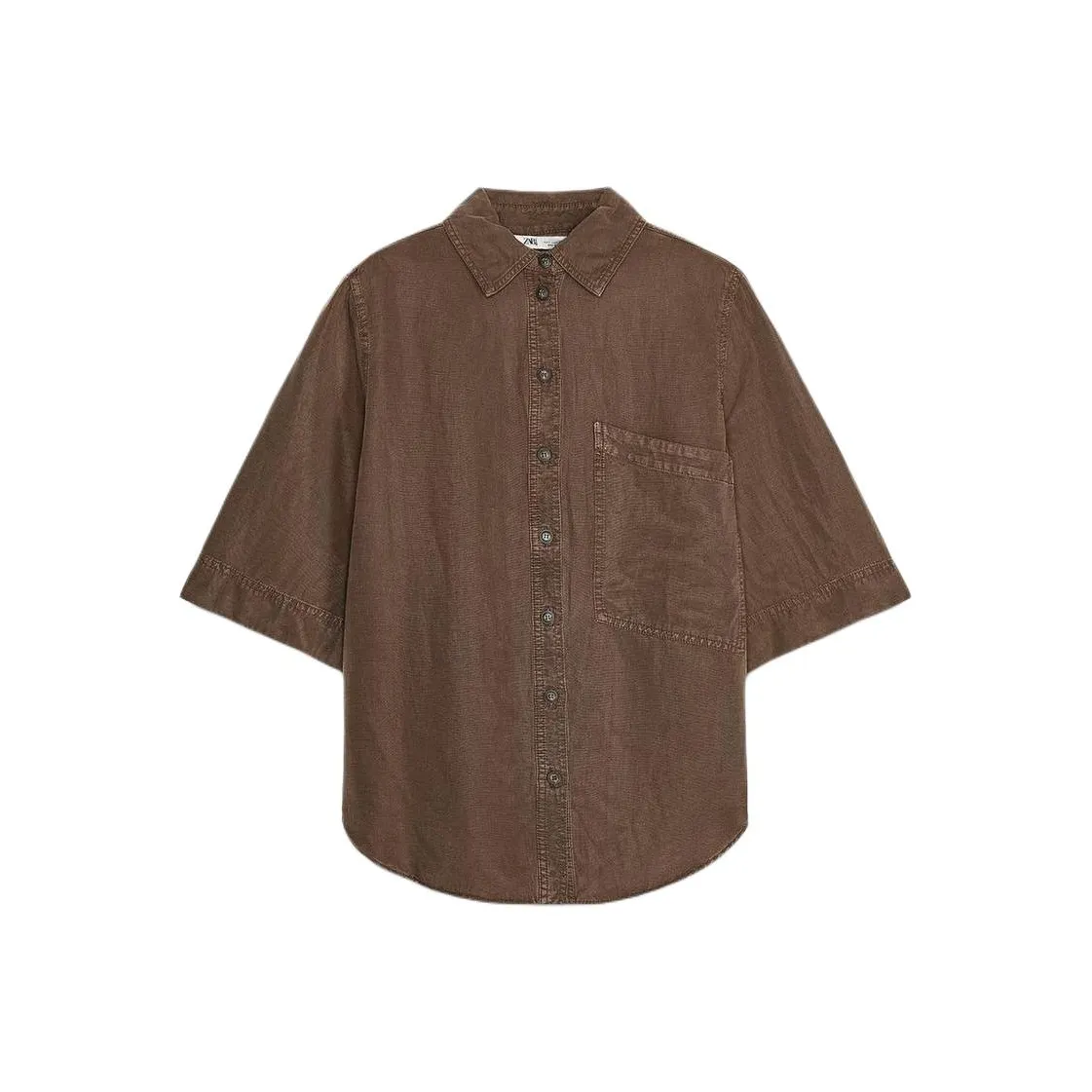 ZARA ZW Series Shirt Women's Brown