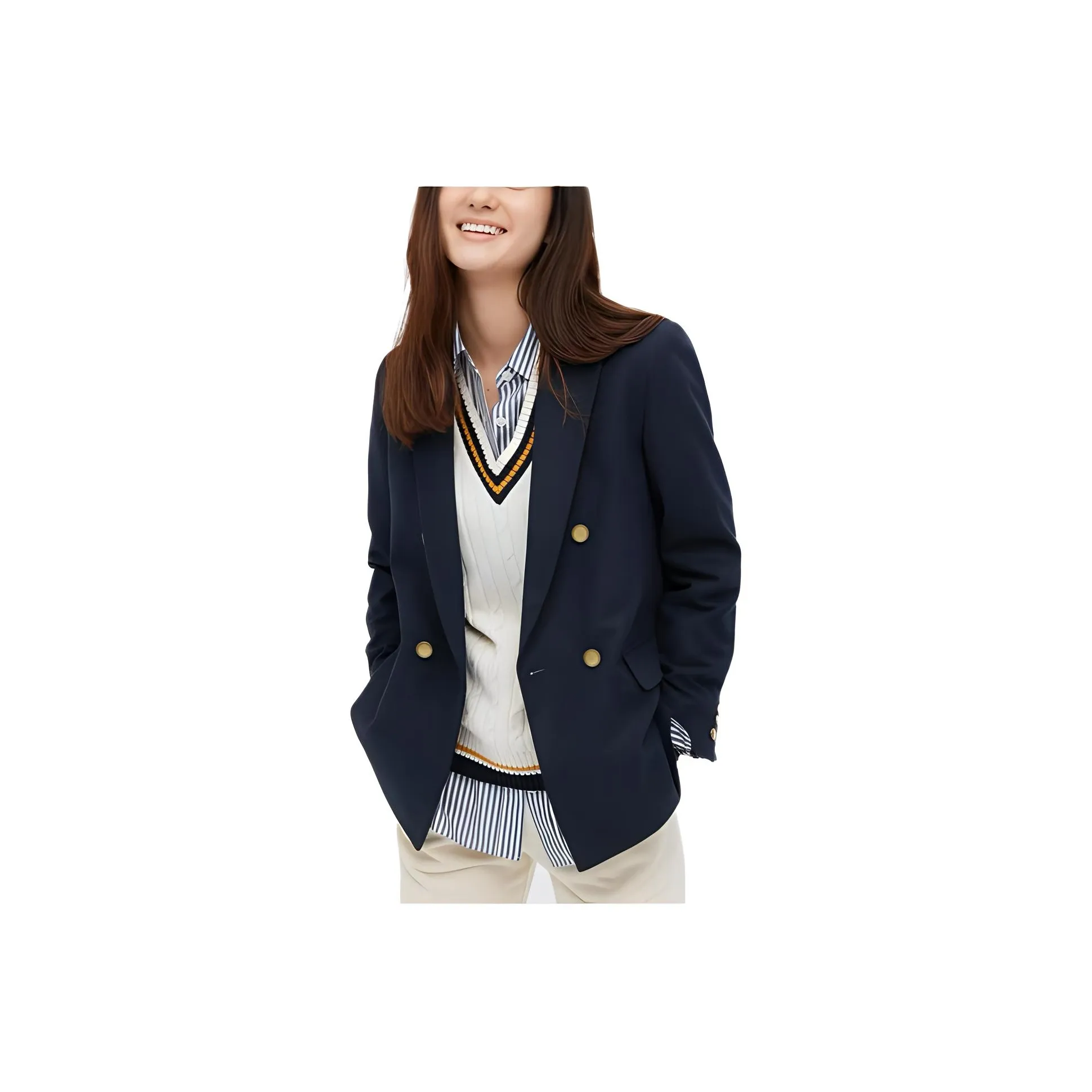 UNIQLO Темно-синий Женские офисные костюмы