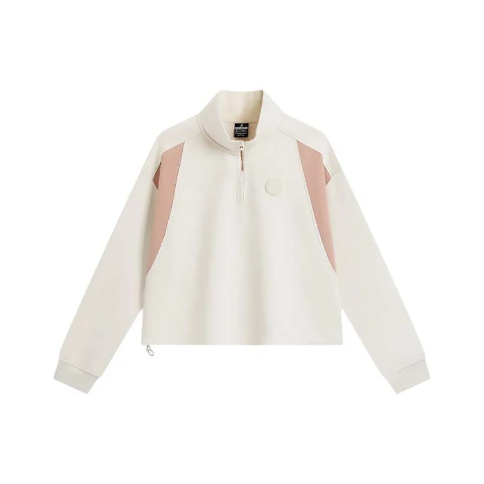 XTEP Толстовка Женская Хлопковая Белая