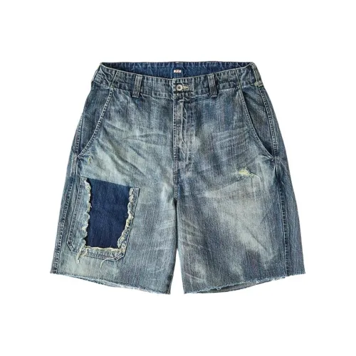 PORTER CLASSIC Blue Мужские джинсовые шорты