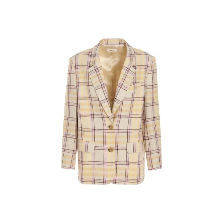 ISABEL MARANT Étoile Check Printed Buttoned Blazer