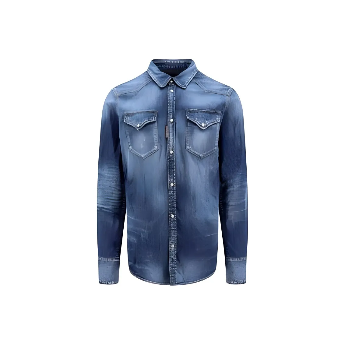 DSQUARED 2 Medium Wash Classic Western Shirt
