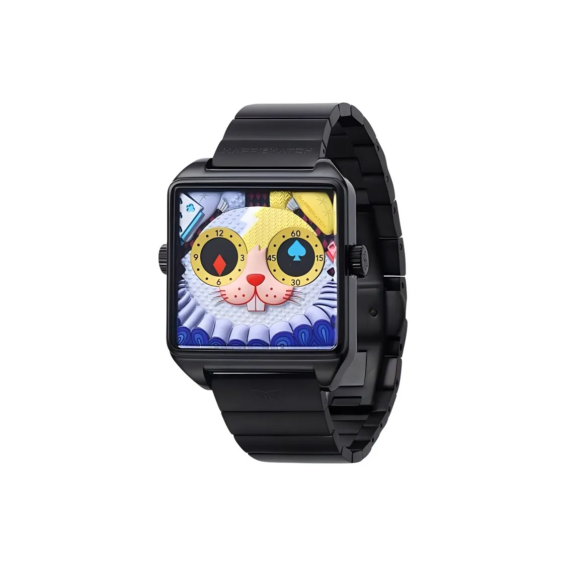 HappieWatch Circus Кролик Alec Animal Party Кварцевый механизм Часы Унисекс Синий циферблат
