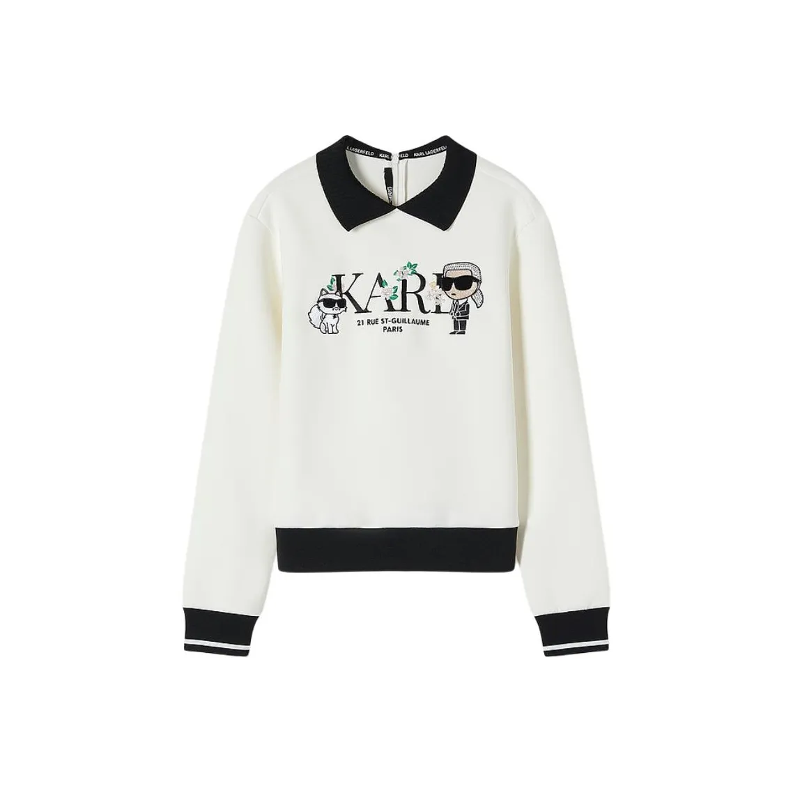 Свитшот KARL LAGERFELD женский цвет экрю