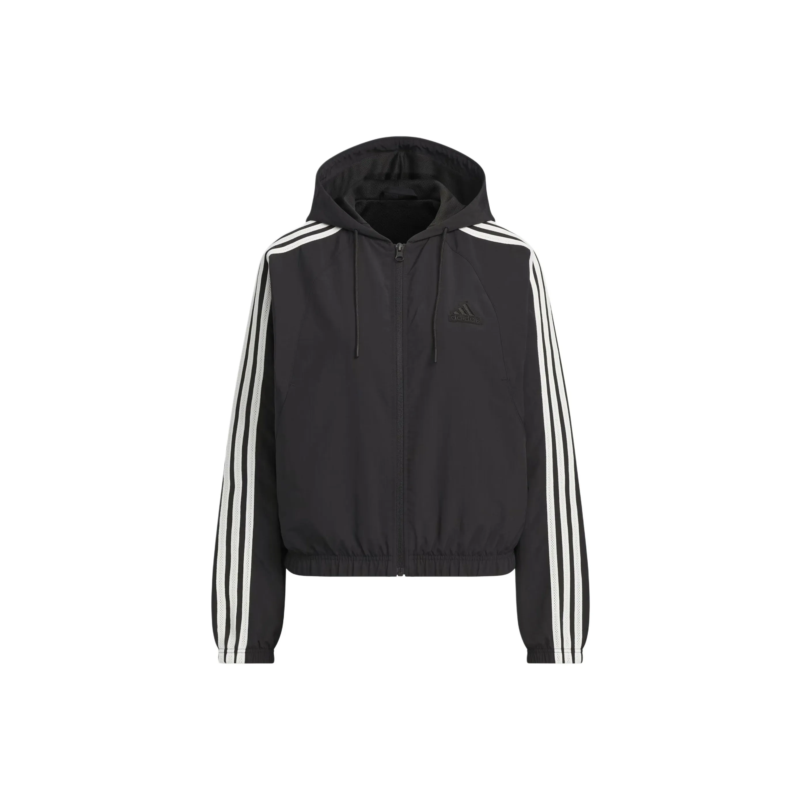 Adidas 3 Stripes FW24 Ткани вязаные Куртка Куртки Пальто Женские Черный