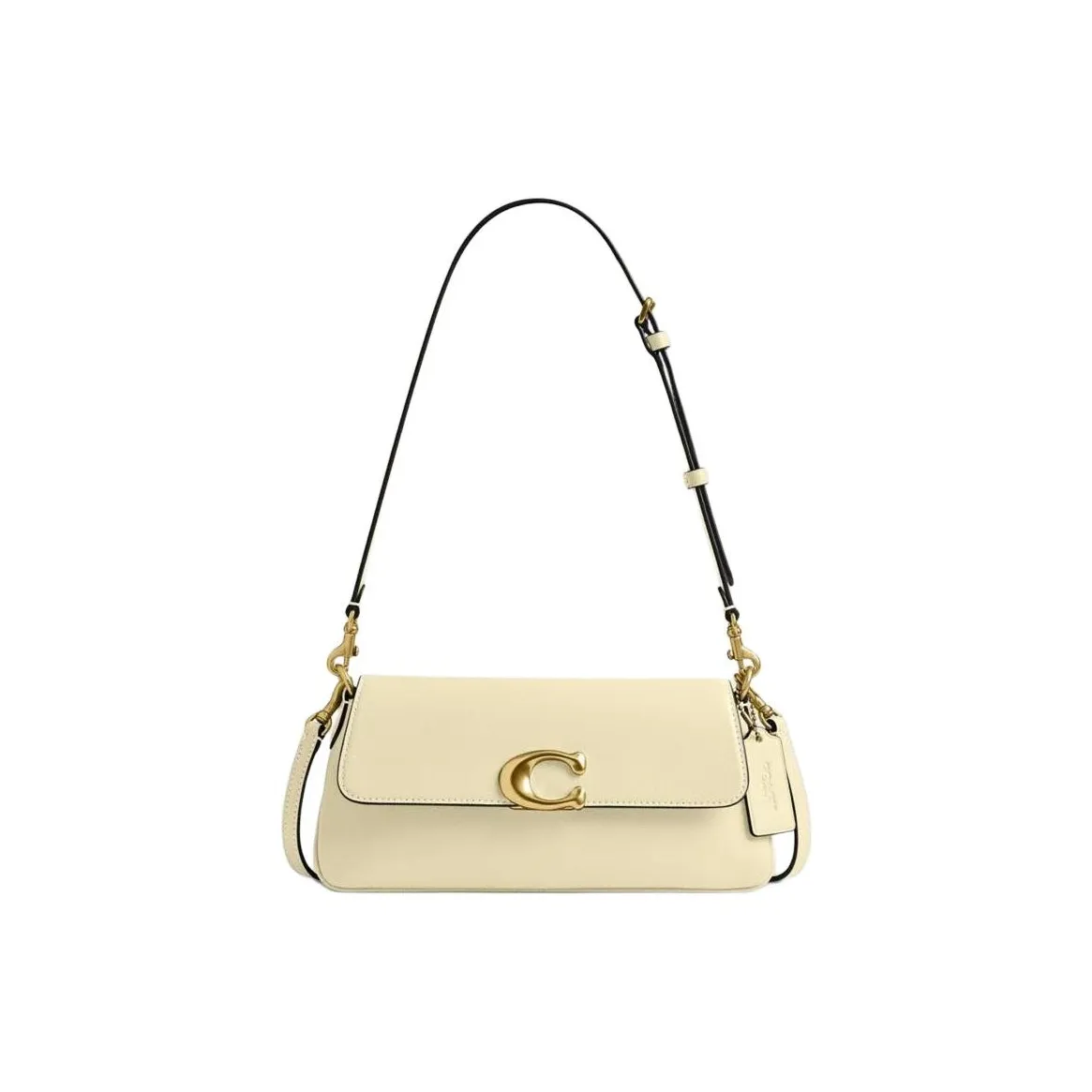 COACH Jet Кожа Портативная Сумка через плечо Сумка на плечо Средняя Женская Светло-желтая