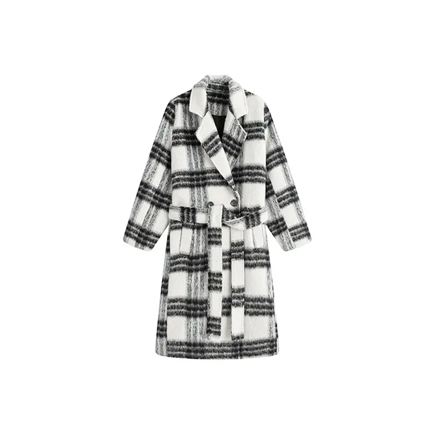 KING PRINCE Пальто Женское Черное Белое