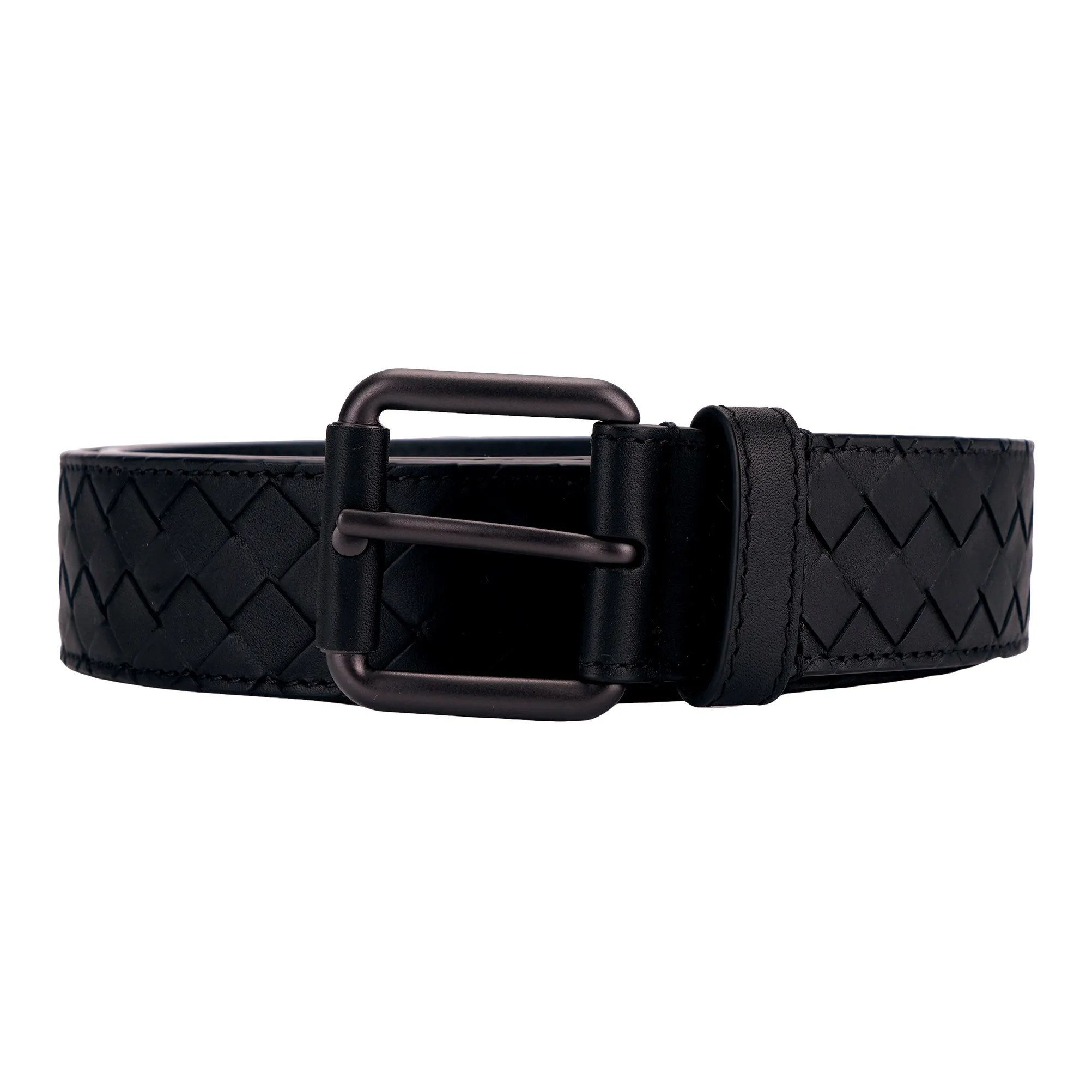 Bottega Veneta Hand Woven Soft Nappa Leather Belt