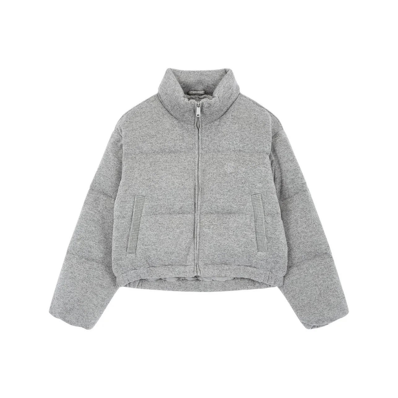 CALVIN KLEIN Пуховик Женский Серый