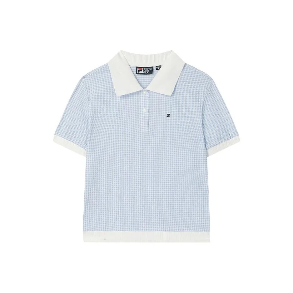 FILA Polo Shirt Women's Ice Heart Blue