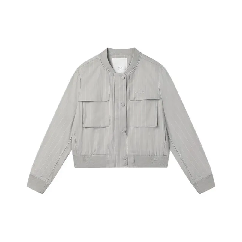 FILA MILANO Italian Luxury Sports Collection SS25 Jacket Women's Pulse Light Khaki
