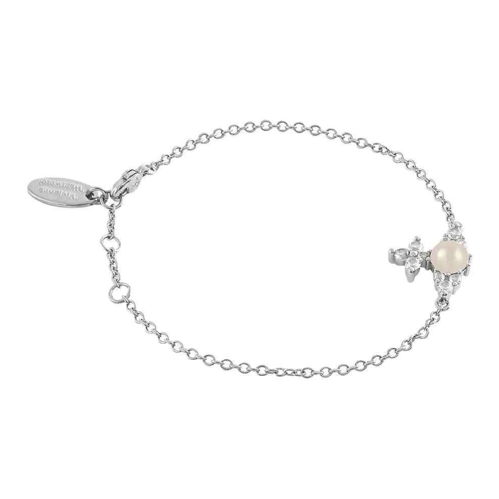 Vivienne Westwood Platinum Plated Bracelets Unisex Silver
