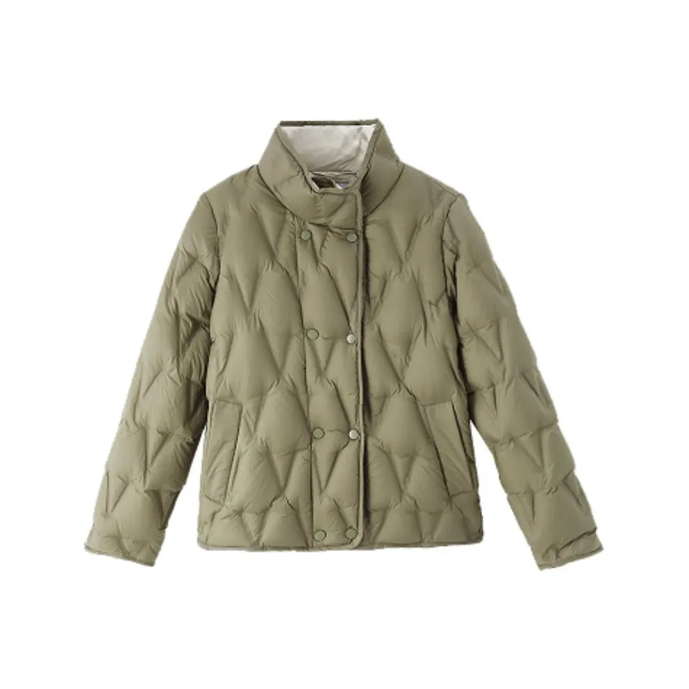 IHIMI Пуховик Женский Горох Зеленый