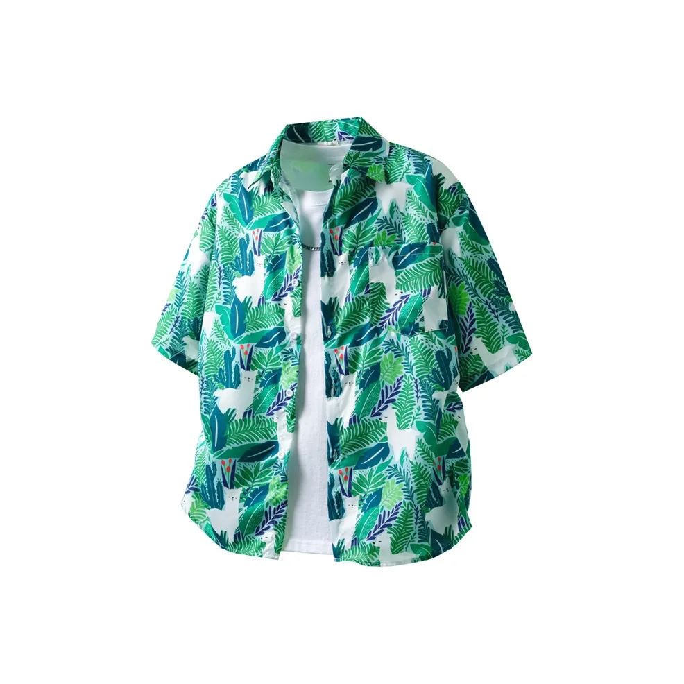 BEAR UNION Зеленая унисекс рубашка