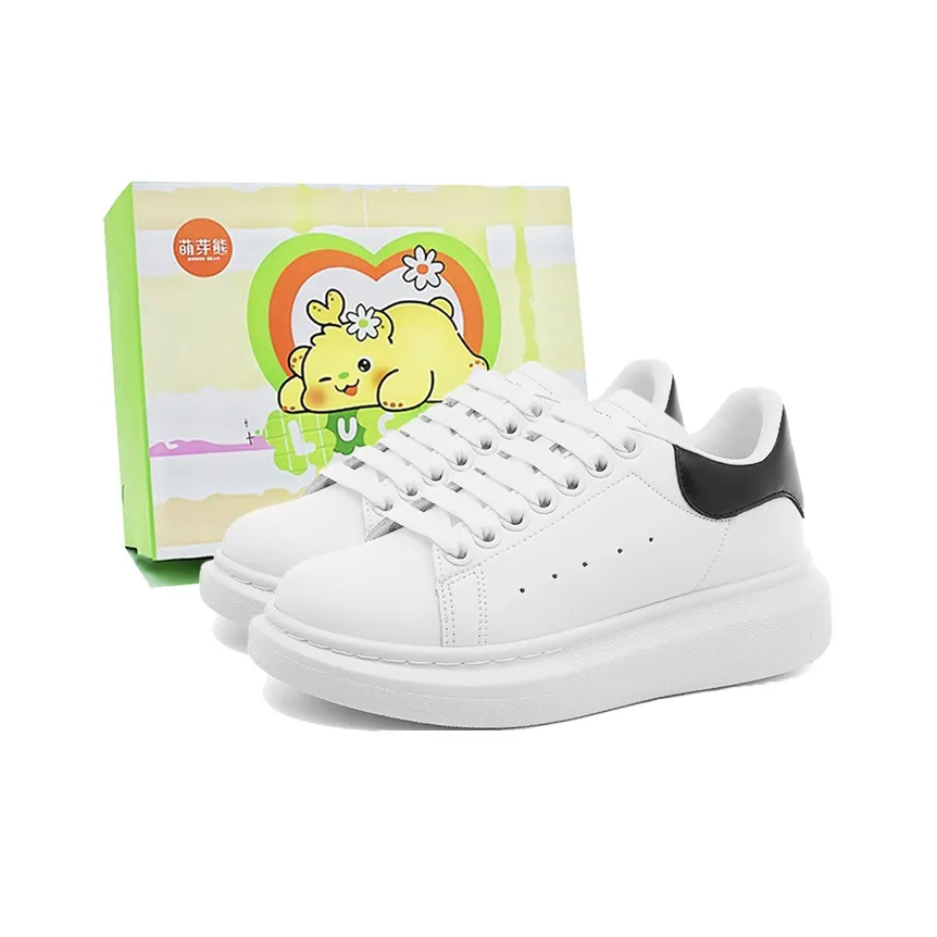 Budding Bear Slip-resistant Abrasion-resistant Breathable Support Height-increasing Low-top Skateboard Shoes Unisex Будинг Беар Противоскользящие Устойчивые к износу Дышащие Поддерживающие Увеличивающие высоту Низкие Кроссовки для скейтбординга Унисекс