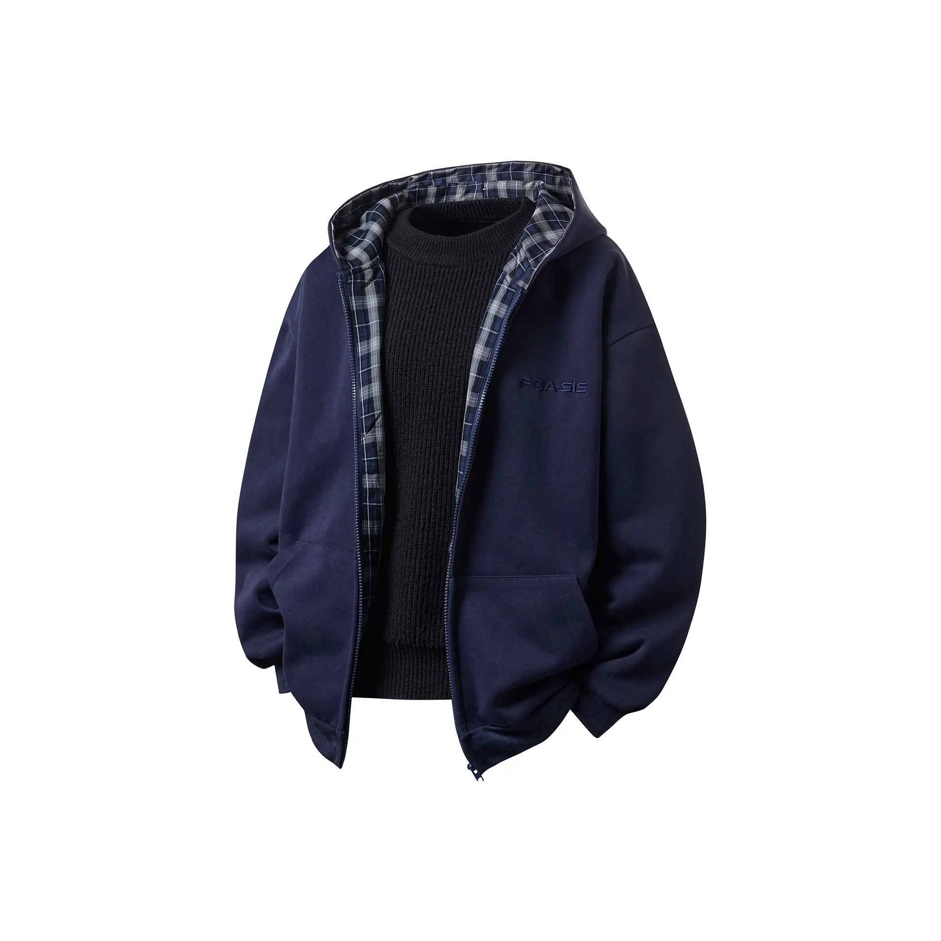 FOASIS Свитшот Унисекс Темно-синий