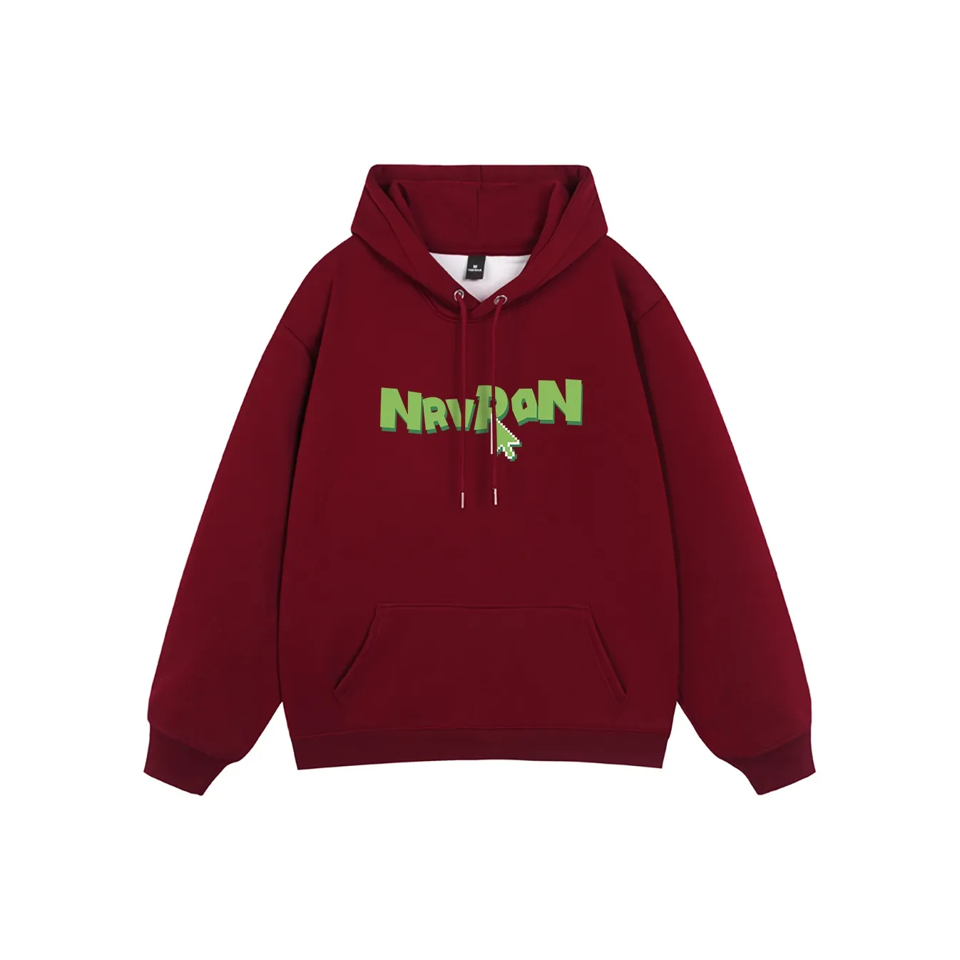 ZUOLANGGENU Толстовка Унисекс Бордовый