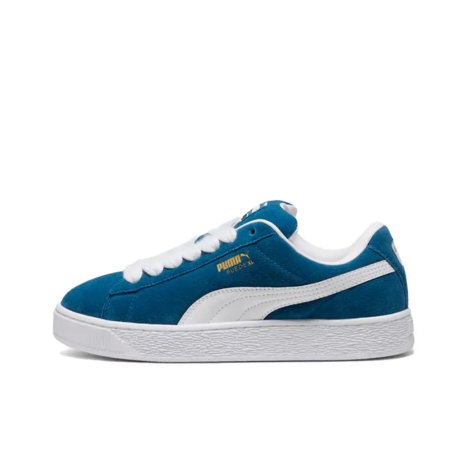 PUMA Suede XL Low Топ Скейтборд Кроссовки Мужские Синие Белые