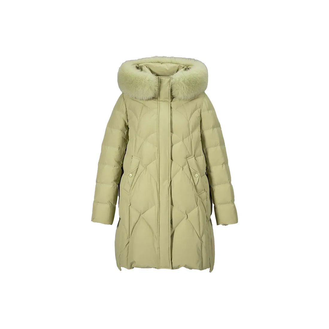 XIANGYING Пуховик Женский Фруктовый Зеленый