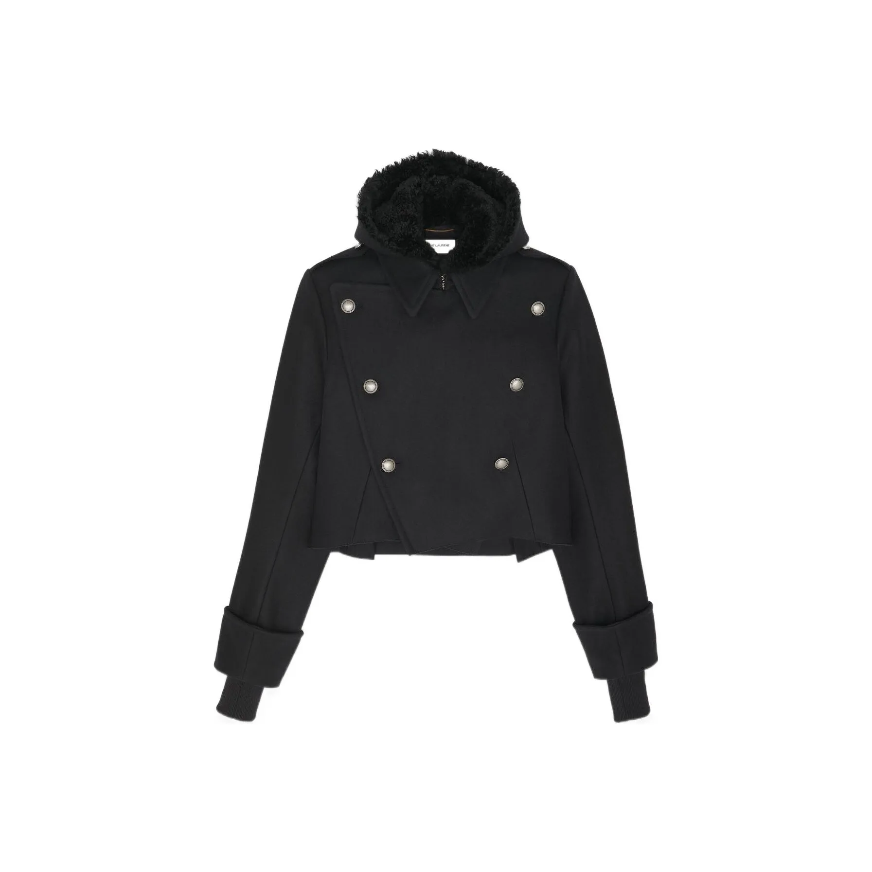 SAINT LAURENT Detachable hood Military Jacket