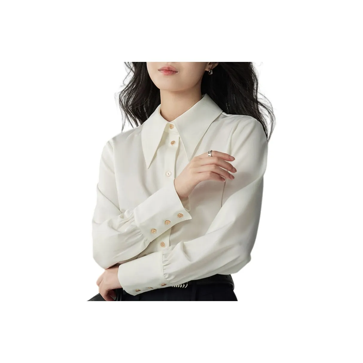 YICHEN Белые Женские Рубашки