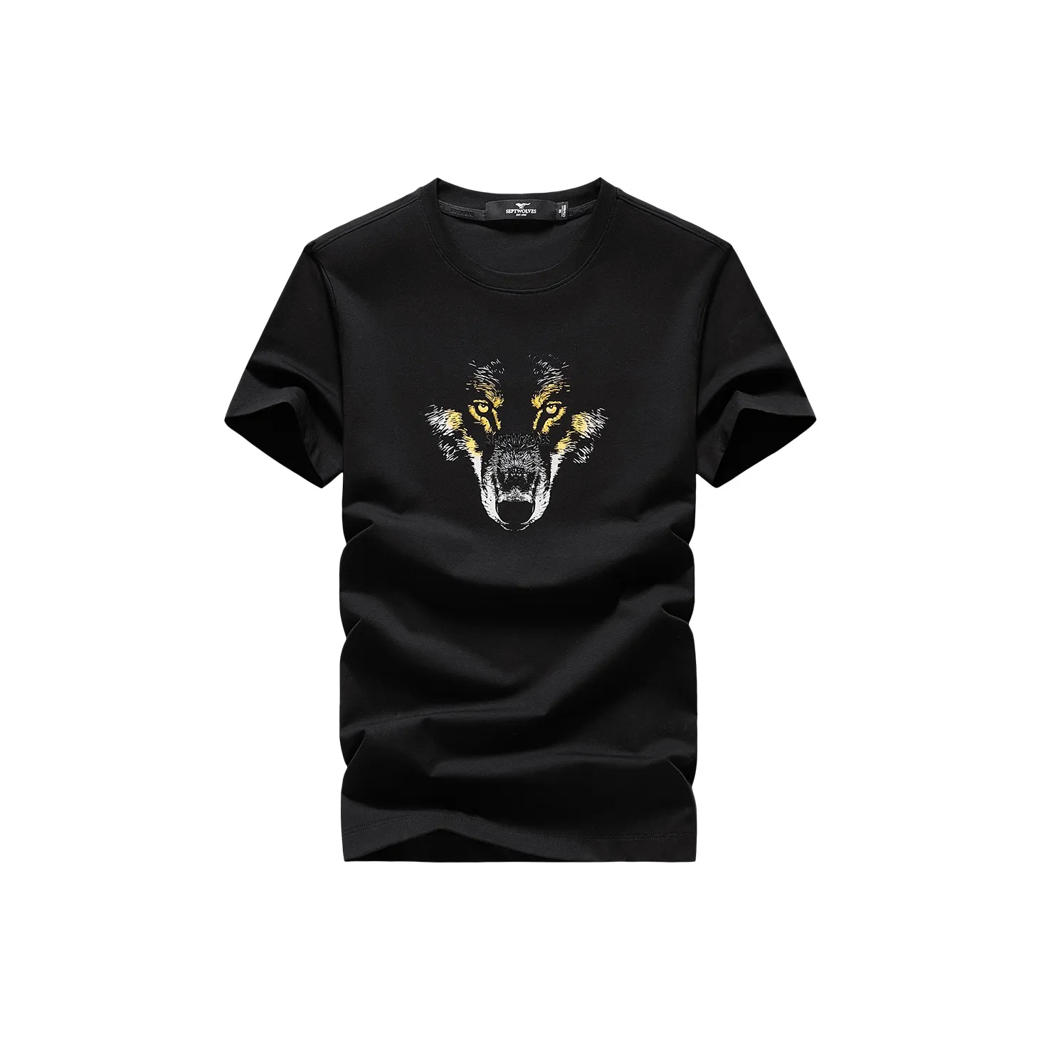 SEPTWOLVES Черная унисекс футболка