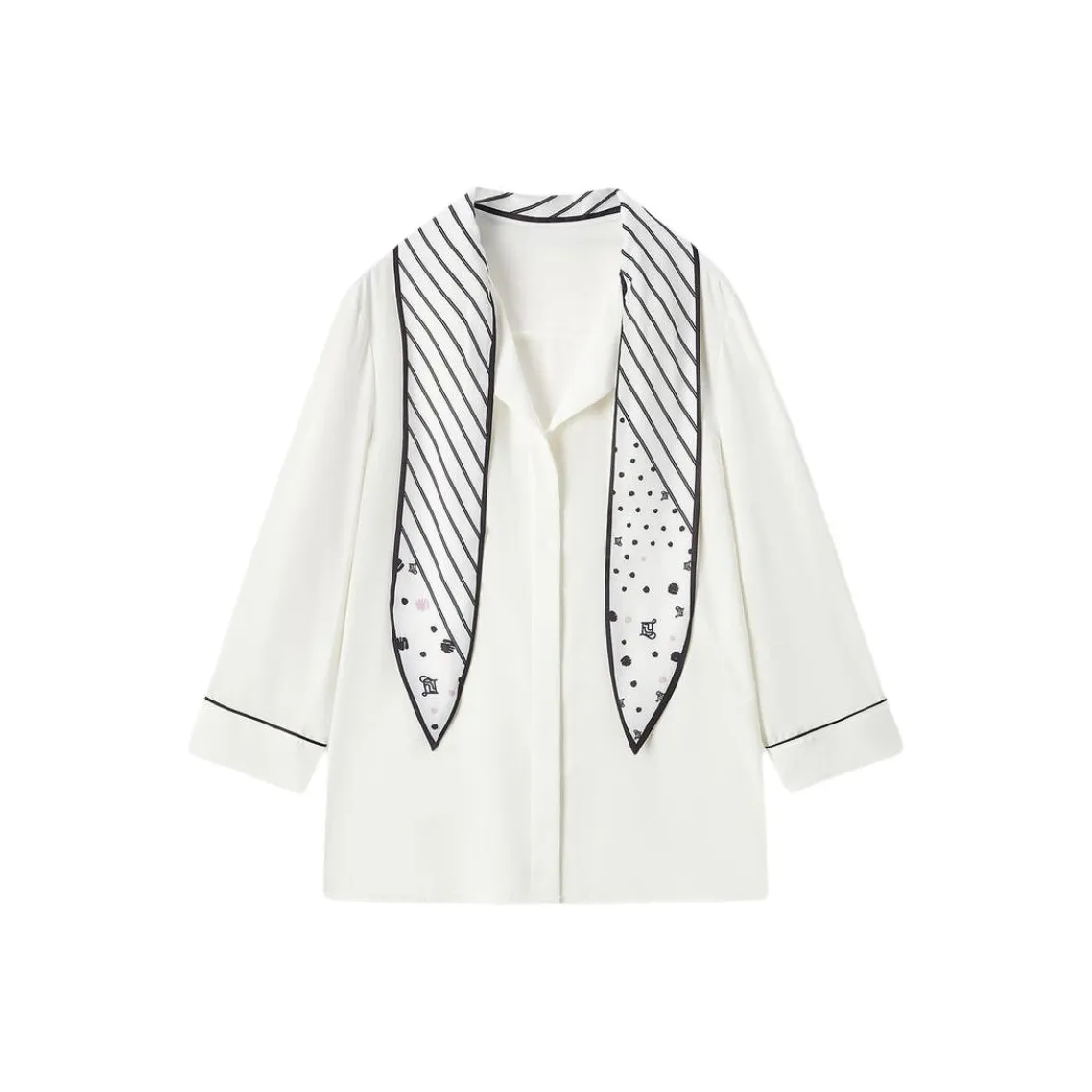 EICHITOO Рубашка Женская Натуральный Белый Trim