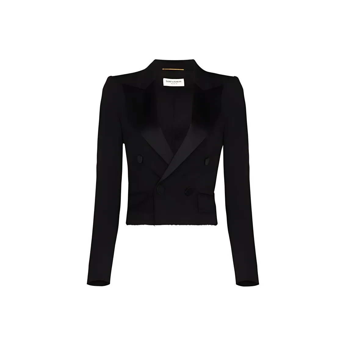 SAINT LAURENT Cropped Tuxedo Blazer