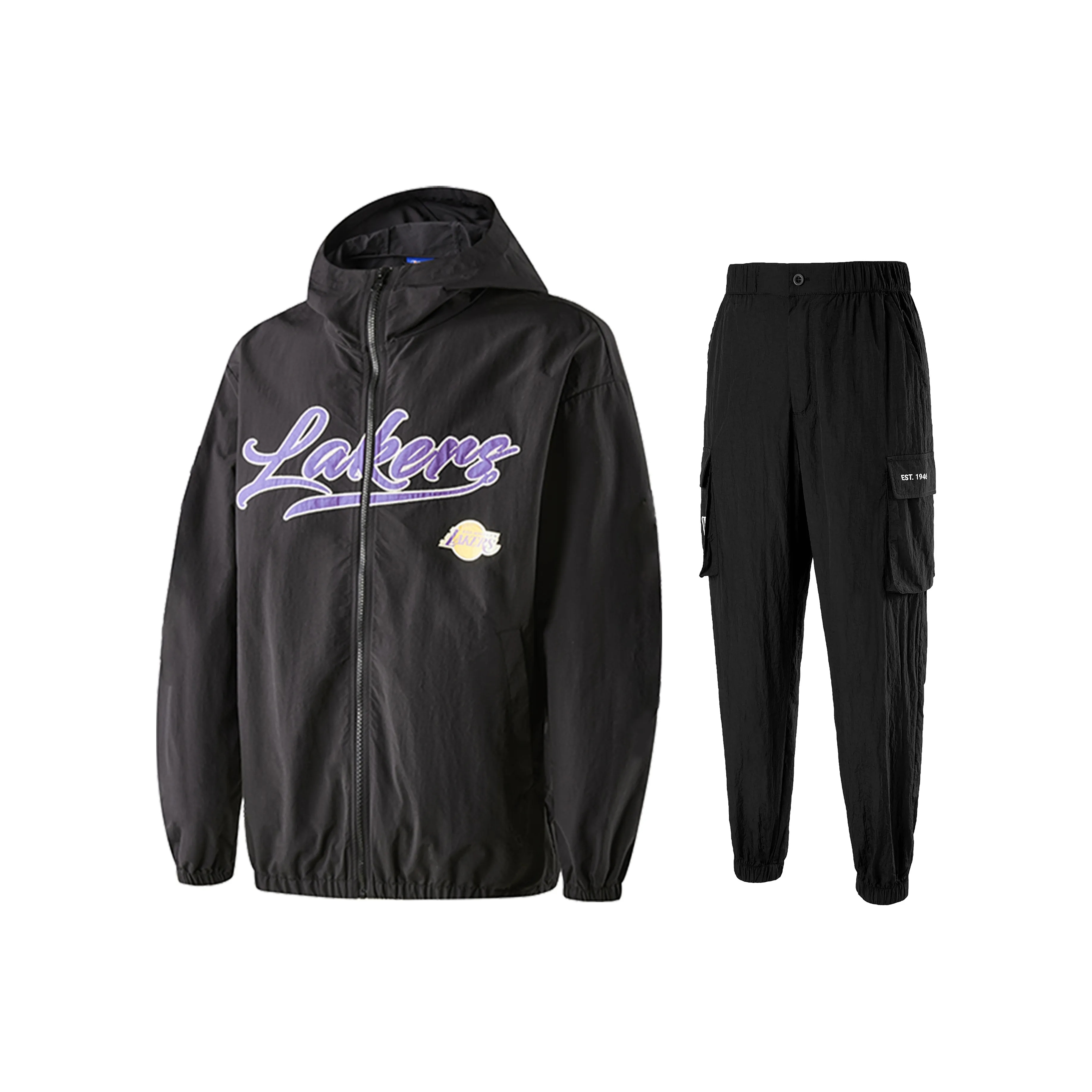 NBA Los Angeles Lakers League Edition Повседневная Спортивная Одежда Унисекс Черный